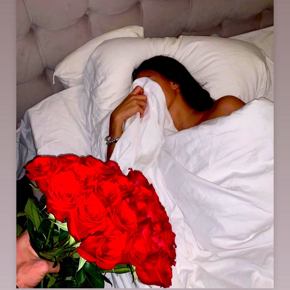 Fresh cut red roses